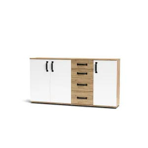 MOBILE MOSSO 3A+4C O5 CM 160X32X83 ROVERE GOLD/BIA