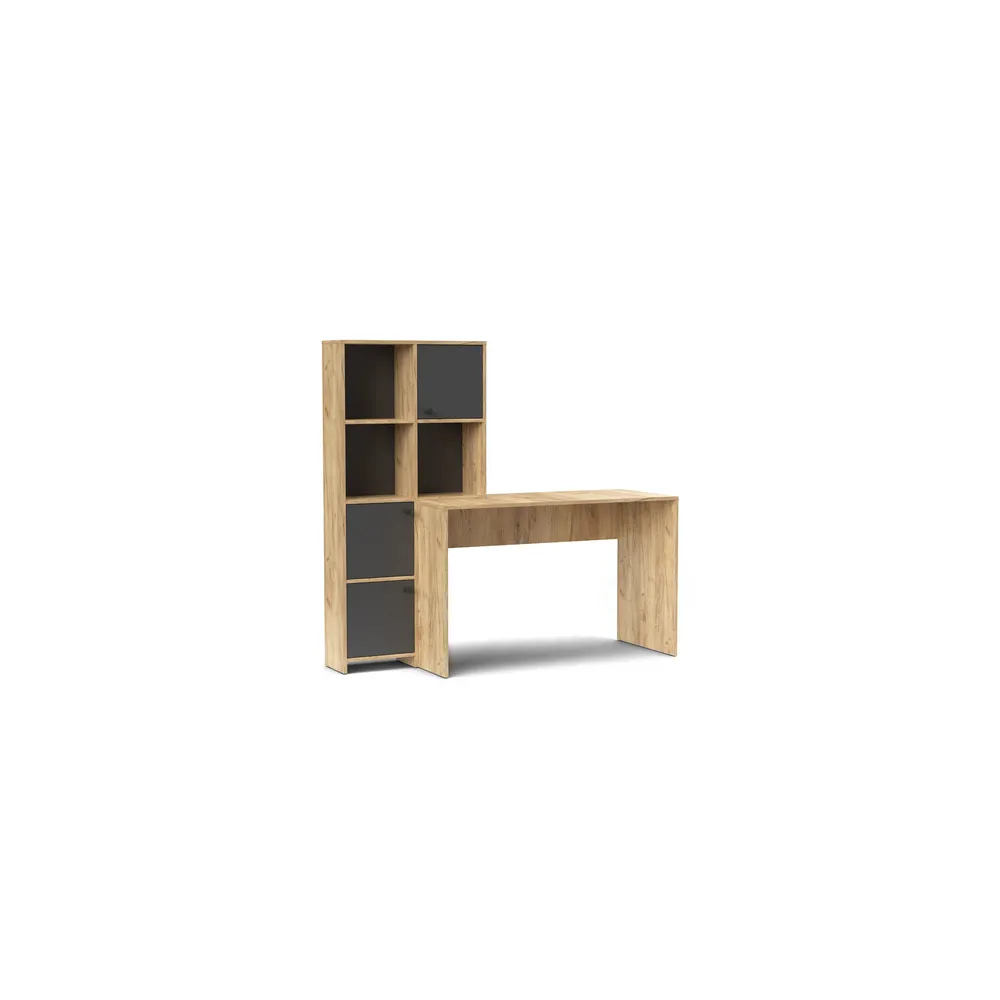 SCRIVANIA HALK CM 156X55X71 ROVERE GOLD/ANTRACITE