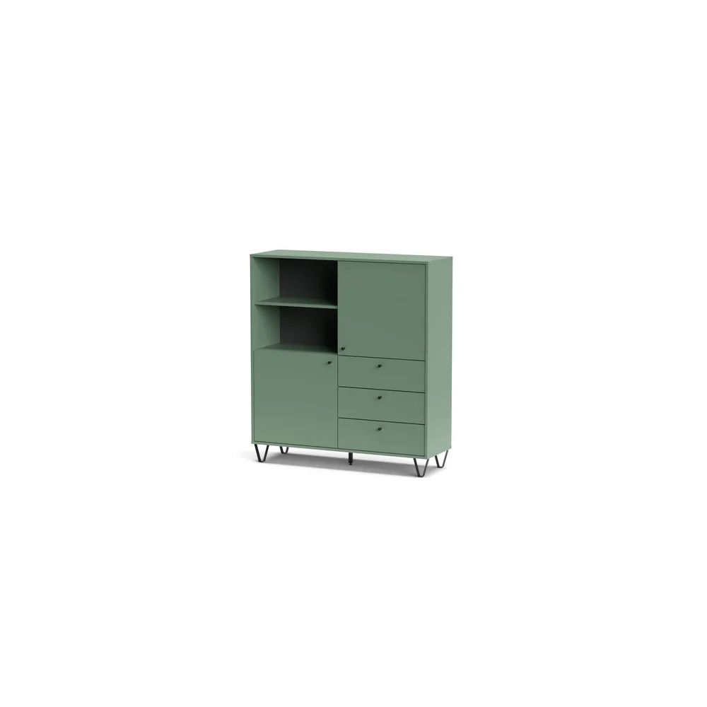 MOBILE ALDO AL6 2A+3C CM 123X40X135 SMOKY GREEN