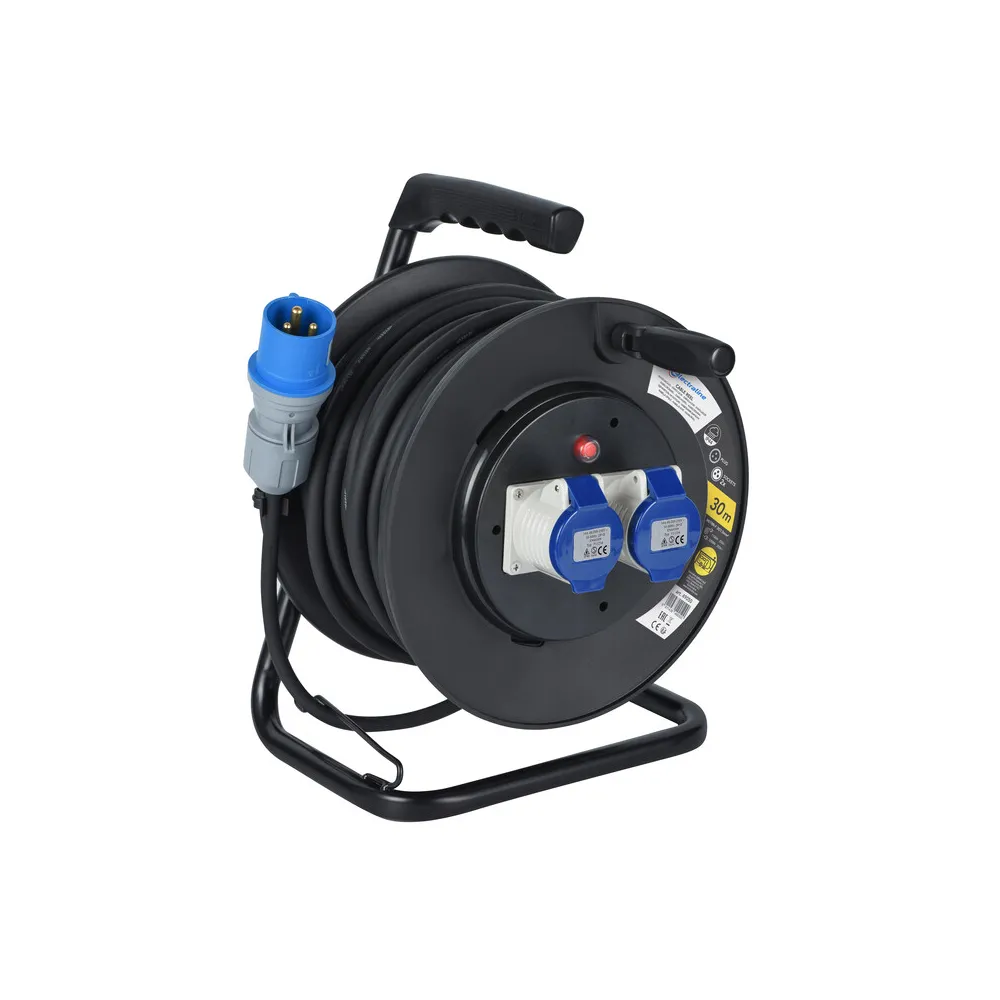 AVVOLGICAVO  30 M  2 PRESE CE220V CAVO 3X1
