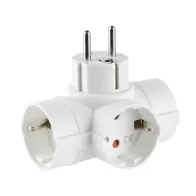 ADATTATORE SPINA SCHUKO A  3 PRESA SCHUKO