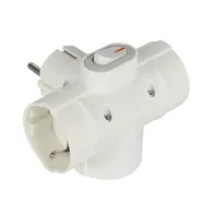 ADATTATORE SPINA SCHUKO A  3 PRESA SCHUKO C/INT.