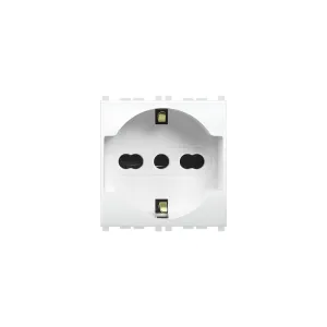 MIVIDA MV6050 PRESA SCHUKO BIPASSO 2P+T (6