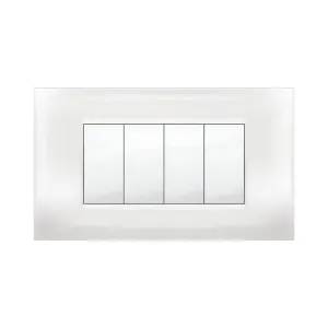 PLACCA MIVIDA PLANA BIANCO 4P