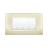 PLACCA MIVIDA PLANA AVORIO 4P