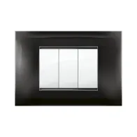 PLACCA MIVIDA PLANA NERO  3P (10