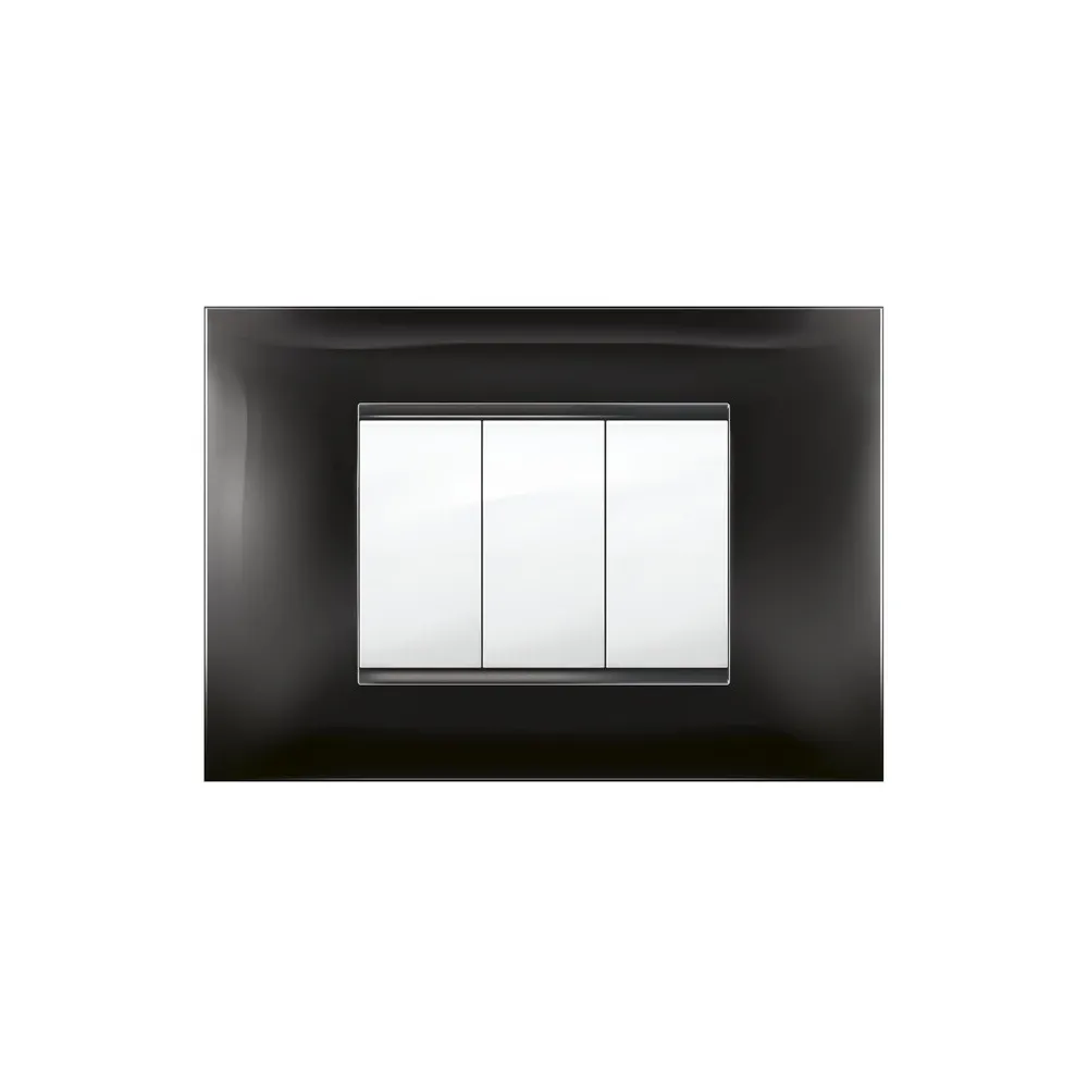 PLACCA MIVIDA PLANA NERO  3P (10
