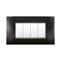 PLACCA MIVIDA PLANA NERO  4P