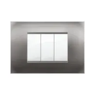 PLACCA MIVIDA PLANA ALLUMINIO NOTTE 3P (10