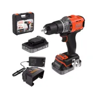 B+D TRAPANO C/PERC BCD383D2XK-QW 18V + 2 BATT E VALIG