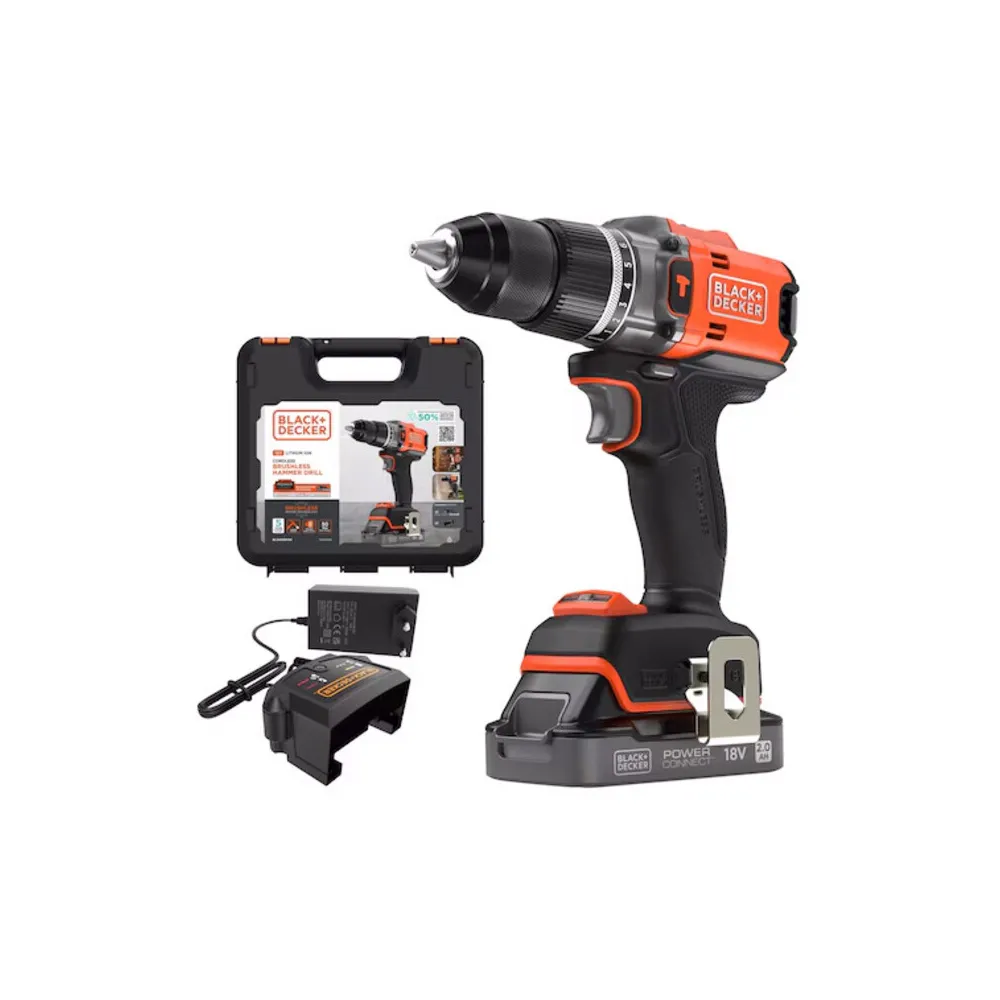 B+D TRAPANO C/PERC BRUSH BLD683D1XK-QW 18V + VALIG B+D TRAPANO C/PERC BRUSH BLD683D1XK-QW 18V + VALIG