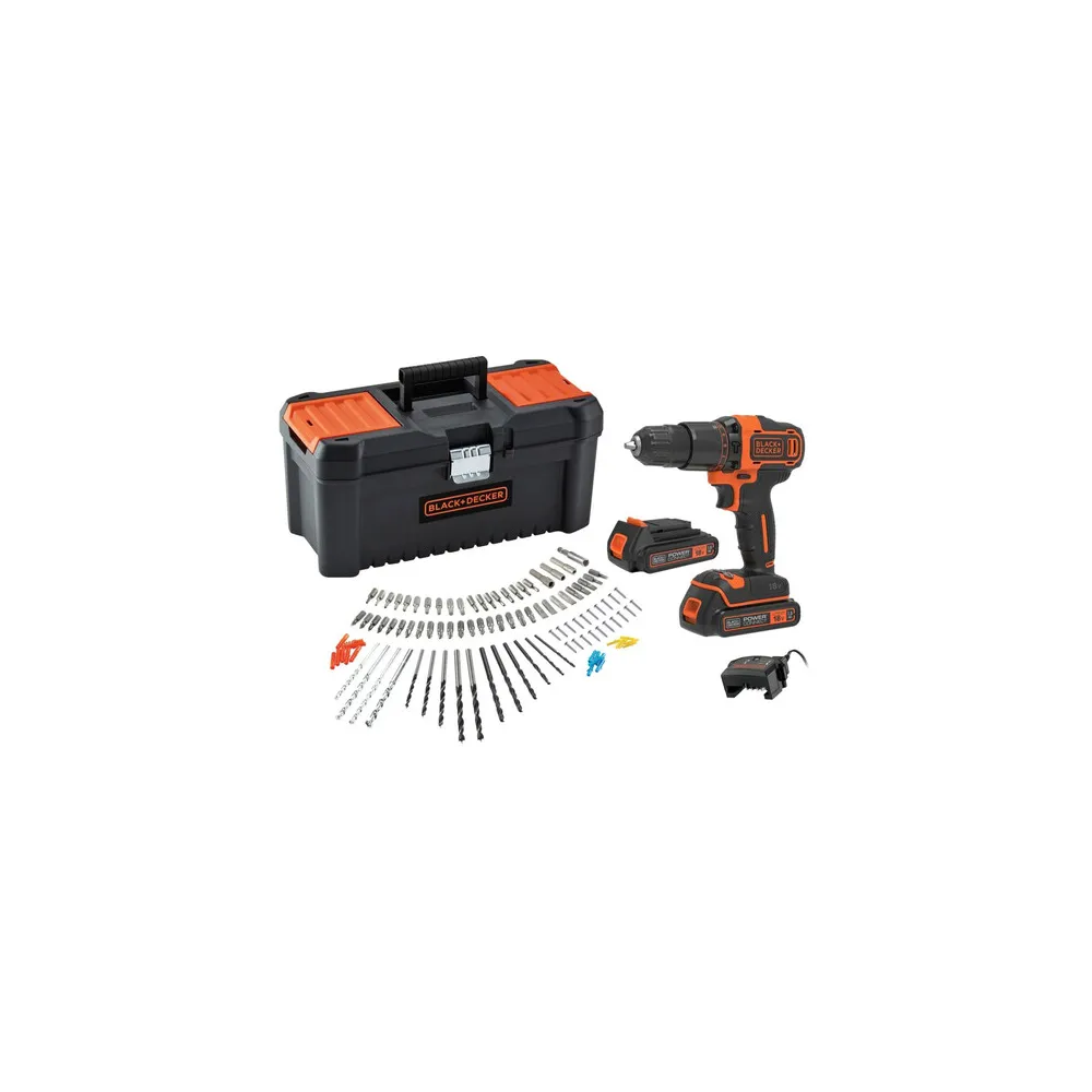 B+D TRAPANO AVVITATORE BCD700C2TA 18V + 105 ACC. B+D TRAPANO AVVITATORE BCD700C2TA 18V + 105 ACC.