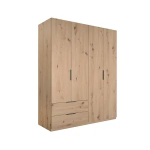 ARMADIO 4A+2C CM.162X58X200H ROVERE ARTISAN