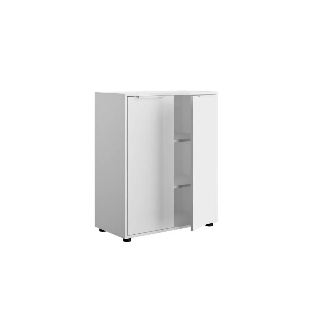 MOBILE 2A CM.72X35X87H BIANCO/BIANCO LUC.
