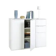 MOBILE 3A+2C CM 106X35X87H BIANCO/BIANCO LUC.