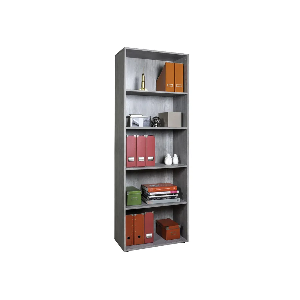 LIBRERIA 4 RIPIANI CM. 69X35X200H CEMENTO