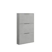 SCARPIERA 3 RIBALTE SLIM CM. 65X15X105 H CEMENTO