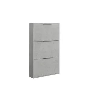 SCARPIERA 3 RIBALTE SLIM CM. 65X15X105 H CEMENTO