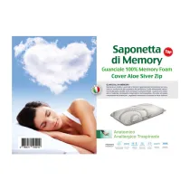 GUANCIALE ALOE SILVER MEMORY FOAM SAPONETTA H.15