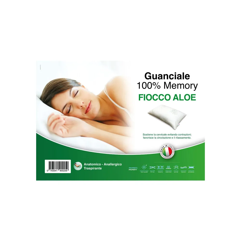 GUANCIALE FIOCCO DI MEMORY ALOE