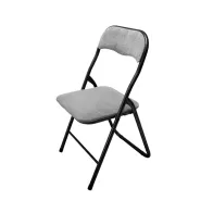 SEDIA PIEGHEVOLE POLO TESSUTO GRIGIO CHIARO 11 (6