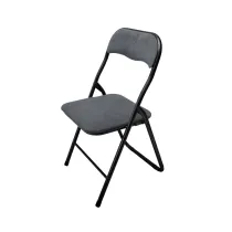 SEDIA PIEGHEVOLE POLO TESSUTO GRIGIO SCURO 27 (6