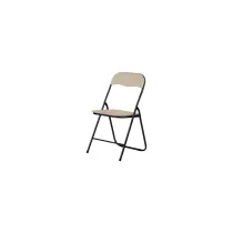 SEDIA PIEGHEVOLE POLO NERO/SABBIA (6