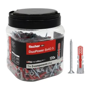 FISCHER TASSELLO DUOPOWER S  8X40 PROPACK 120 PZ