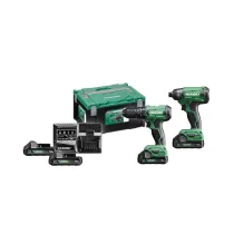 HIKOKI COMBOPACK KC18DA TRAPANO + AVVITAT IMP 18V