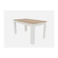 TAVOLO ALLUNGABILE 140/180X80XH75CM ROVERE/BCO