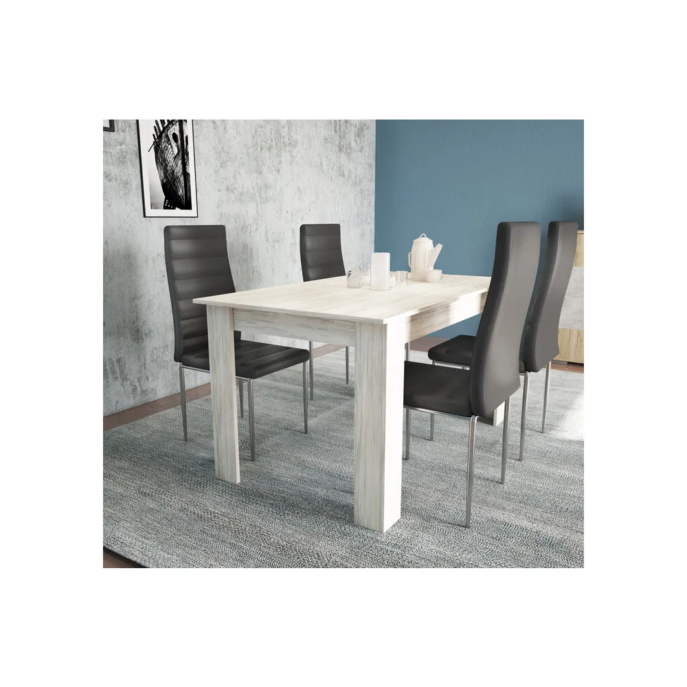 TAVOLO ALLUNGABILE 140/180X80XH75CM FRASS/BCO TAVOLO ALLUNGABILE 140/180X80XH75CM FRASS/BCO
