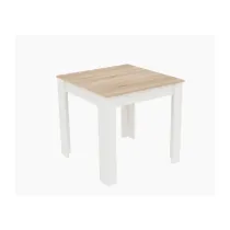 TAVOLO FISSO 110X80XH75CM ROVERE/BIANCO