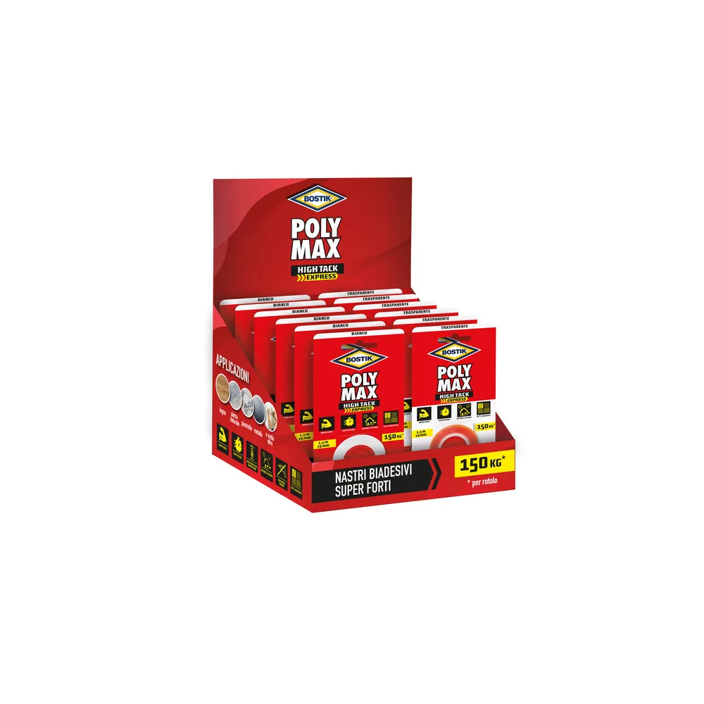 BOSTIK POLYMAX NASTRO BIAD HIGH TACK EXPRESS EXPO