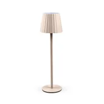 LAMPADA LED RICARICABILE DA TAVOLO AURORA BEIGE (12