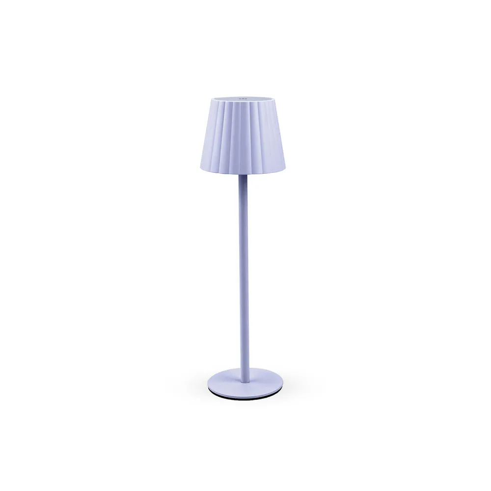 LAMPADA LED RICARICABILE DA TAVOLO AURORA LILLA (12 LAMPADA LED RICARICABILE DA TAVOLO AURORA LILLA (12