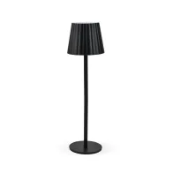 LAMPADA LED RICARICABILE DA TAVOLO AURORA NERO (12