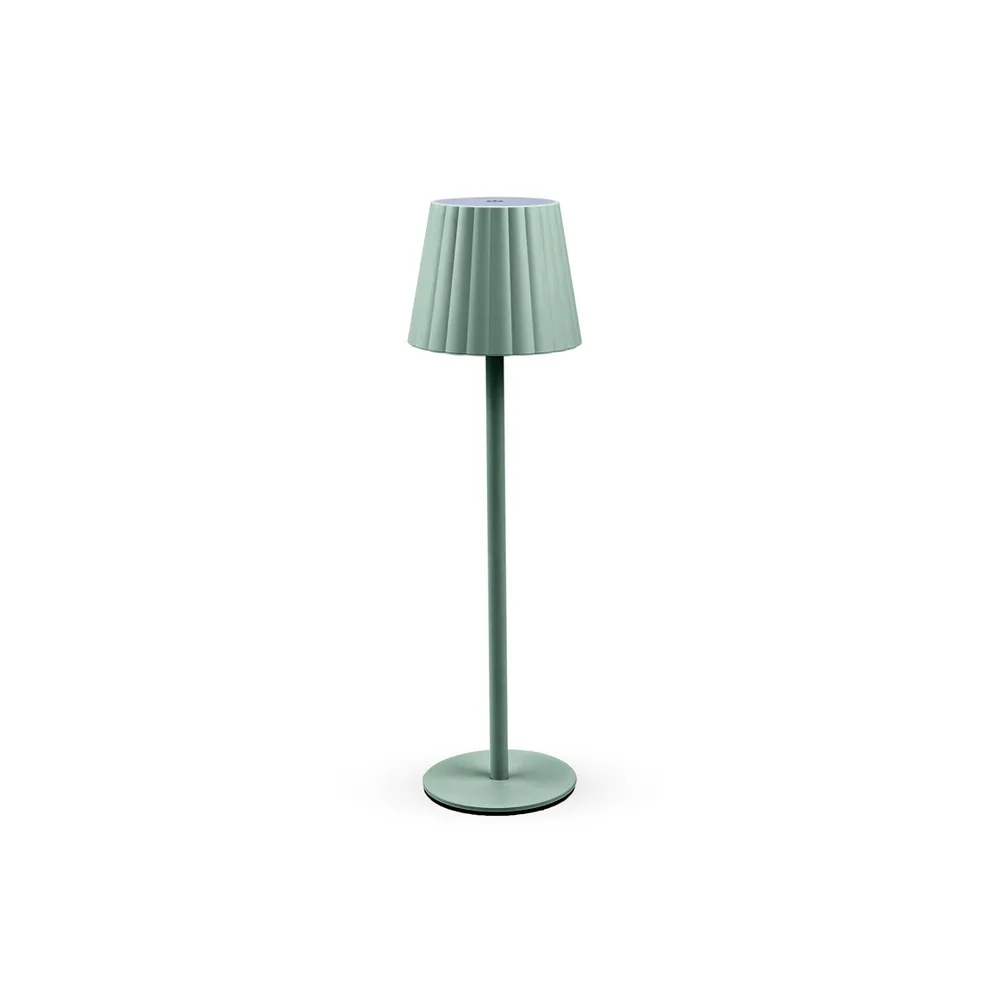 LAMPADA LED RICARICABILE DA TAVOLO AURORA VERDE (12 LAMPADA LED RICARICABILE DA TAVOLO AURORA VERDE (12