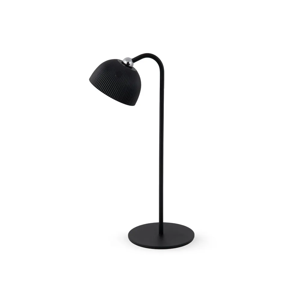 LAMPADA LED RICARICABILE DA TAVOLO ELLIOT NERO (12