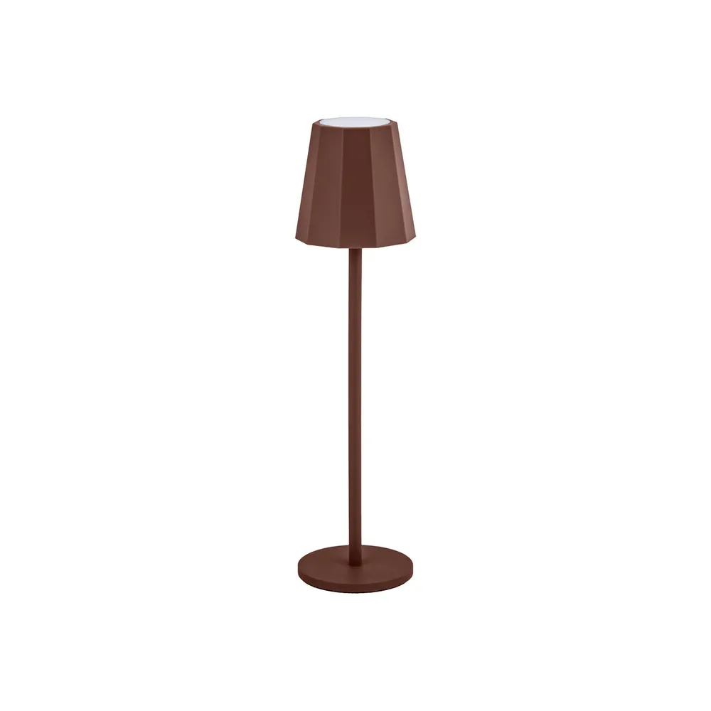 LAMPADA LED RICARICABILE DA TAVOLO POLLICINO RUGGINE (12 LAMPADA LED RICARICABILE DA TAVOLO POLLICINO RUGGINE (12