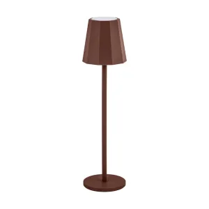 LAMPADA LED RICARICABILE DA TAVOLO POLLICINO RUGGINE (12