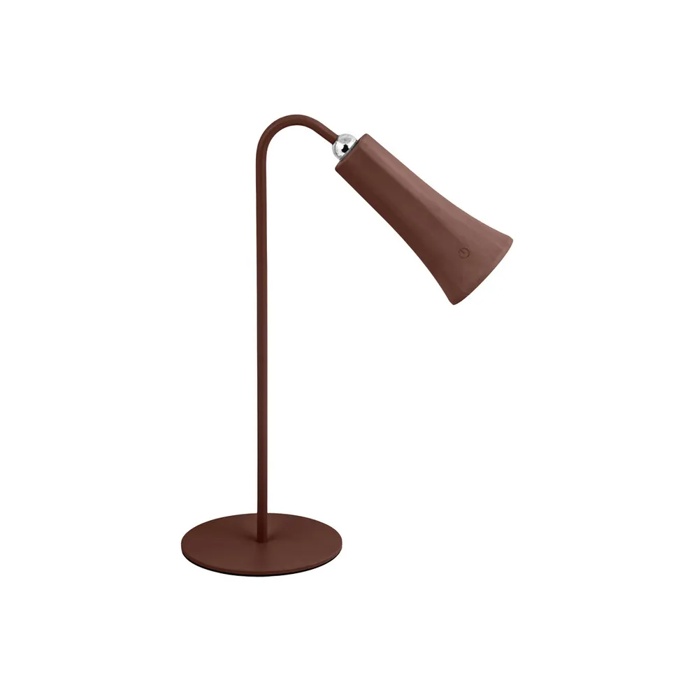 LAMPADA LED RICARICABILE DA TAVOLO ALICE RUGGINE (12