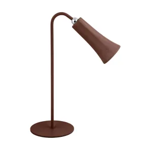 LAMPADA LED RICARICABILE DA TAVOLO ALICE RUGGINE (12