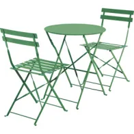 C SET BISTROT MARSIGLIA TAVOLO E 2 SEDIE VERDE