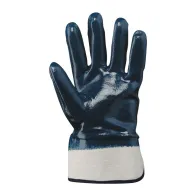 GUANTI PALMO E DORSO RICOPERTO IN NITRILE BLU (12