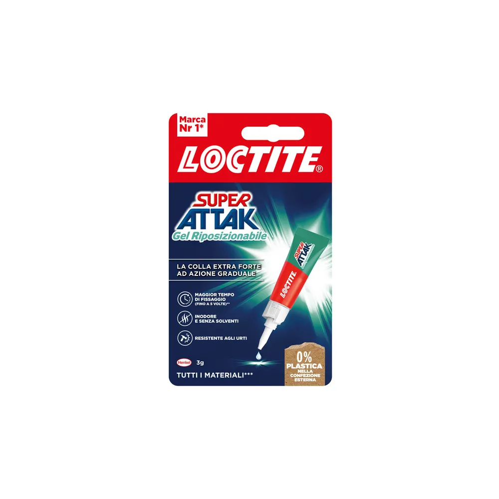 ADESIVO SUPER ATTAK GEL RIPOSIZ. 3 G PALBOX72PZ (72