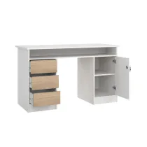 KIT SCRIVIANIA FUCTION PLUS 126X55X75 BIA/QUERCIA