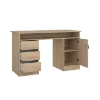 KIT SCRIVIANIA FUCTION PLUS 126X55X75 QUERCIA