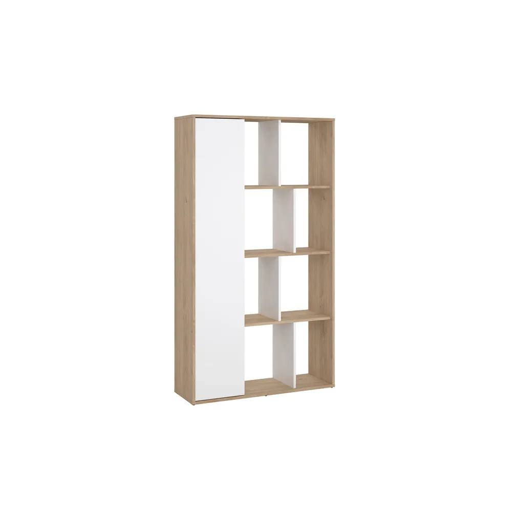 KIT LIBRERIA MAZE 89X30X157 QUERCIA/BIANCO L.