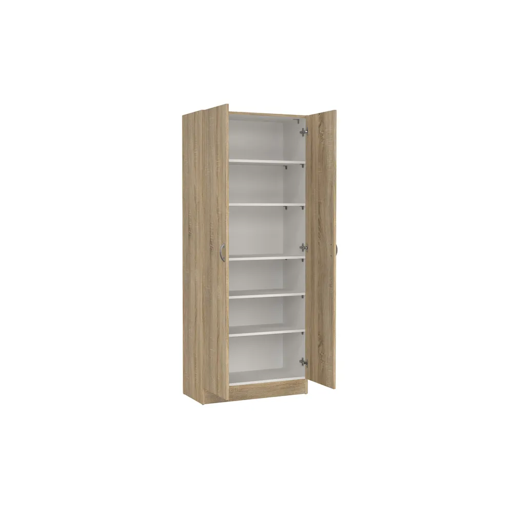 KIT ARMADIO MULTIUSO FOCUS 69X35X170 QUERCIA KIT ARMADIO MULTIUSO FOCUS 69X35X170 QUERCIA