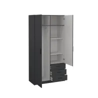 KIT ARMADIO SPRINT 2A+3C  98X50X200 GRIGIO